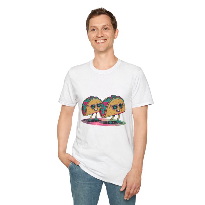 Cool Taco Cartoon Unisex Softstyle T-Shirt