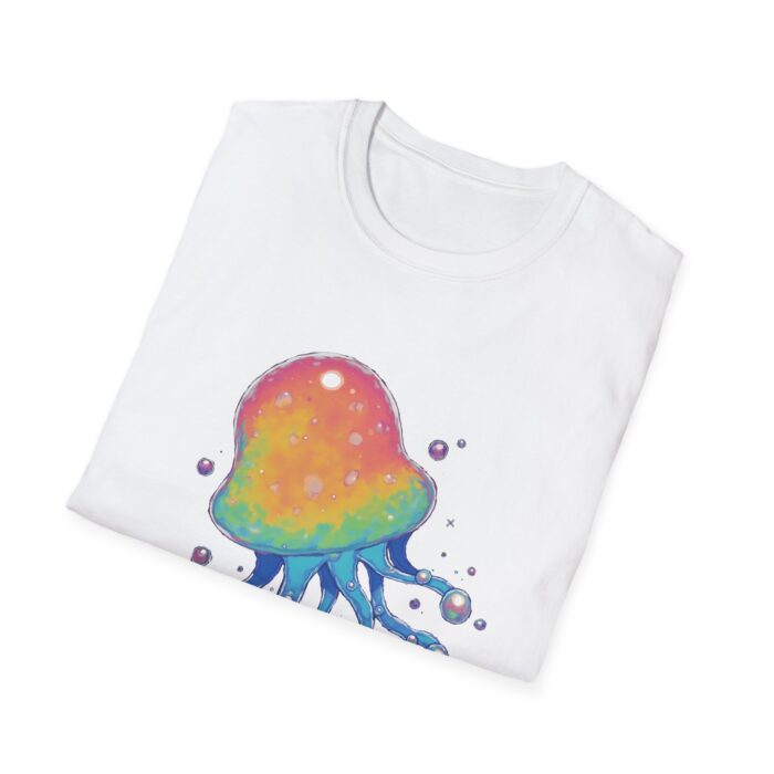 Colorful Jellyfish Unisex Softstyle T-Shirt - Ocean-Inspired Casual Wear - Image 5